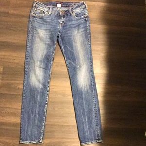Silver Aiko Slim mid/low rise jeans